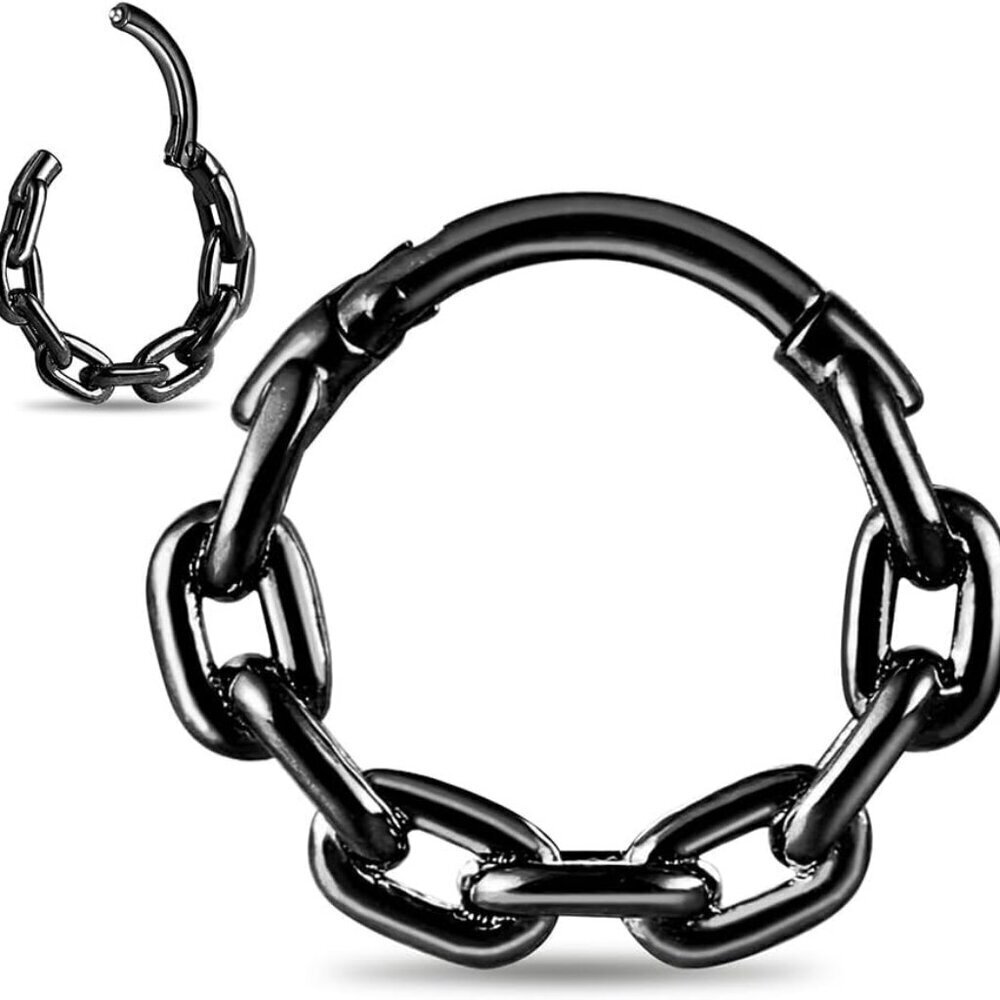 Stainless Steel Septum Ring 16G Dainty Daith Helix Nose Jewelry Men Women
